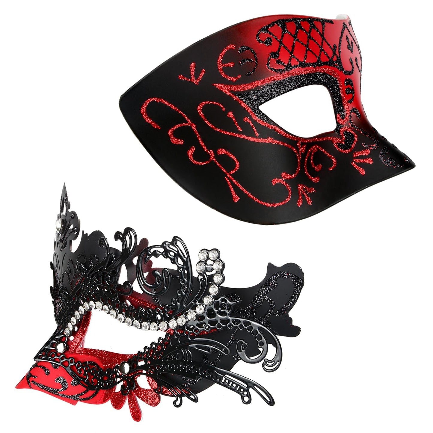 Masquerade Masks - Elegant Mardi Gras Party Masks - Premium Decorative Masks for Women and Men