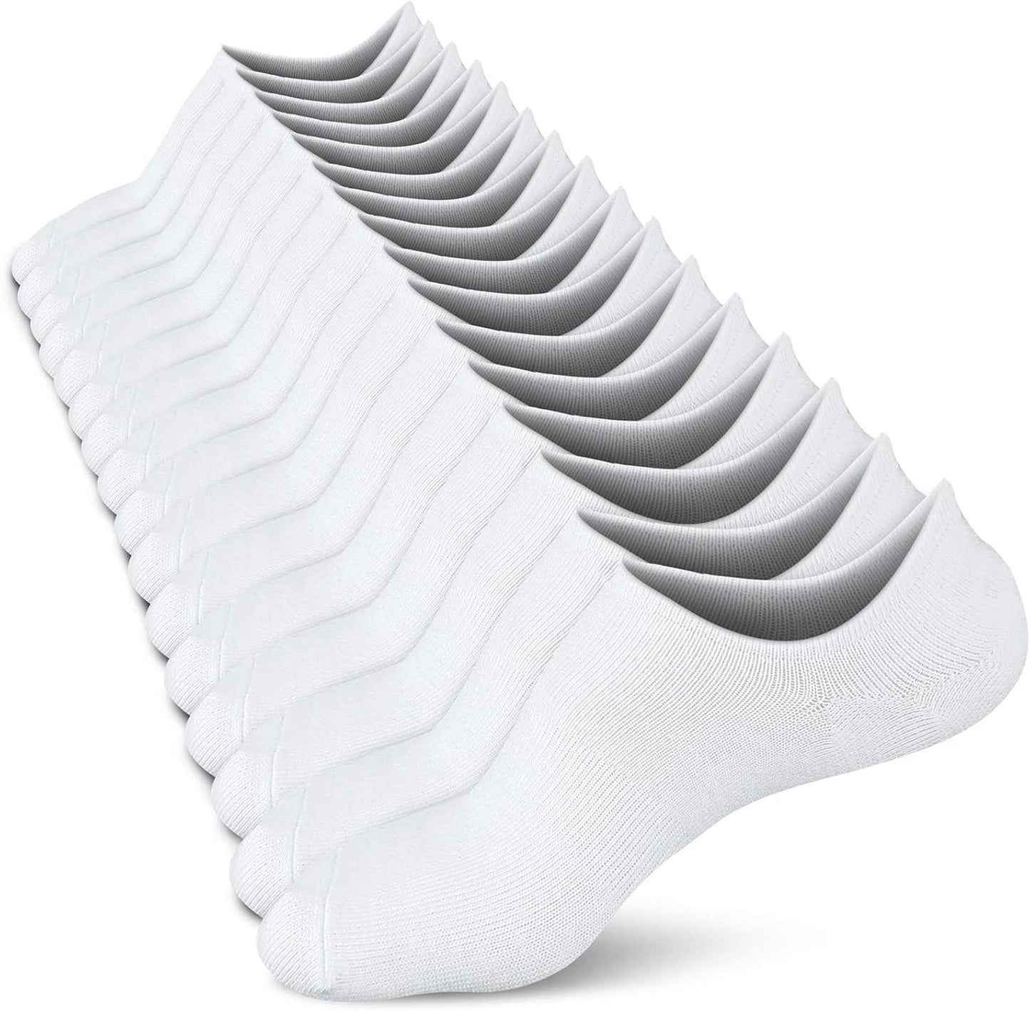 Women No Show Socks - Non Slip Low Cut Invisible Socks 4/8 Pairs