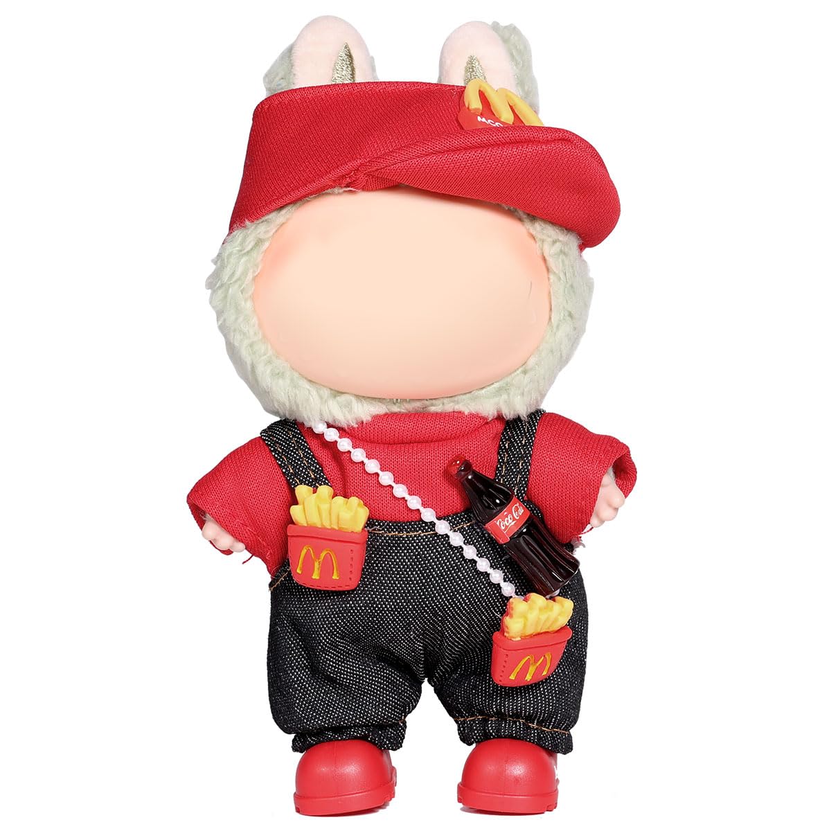 3 Piece Doll Clothes Set for 17cm Dolls - Handmade Crochet Outfit with Hat