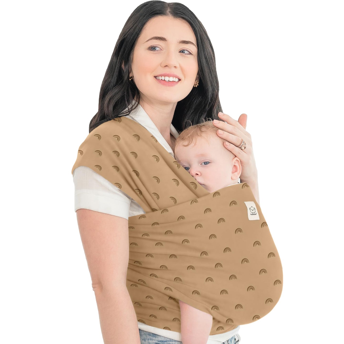 Baby Wrap Carrier Newborn to Toddler Hands-Free Infant Sling One Size (Pack of 1) Rainbow