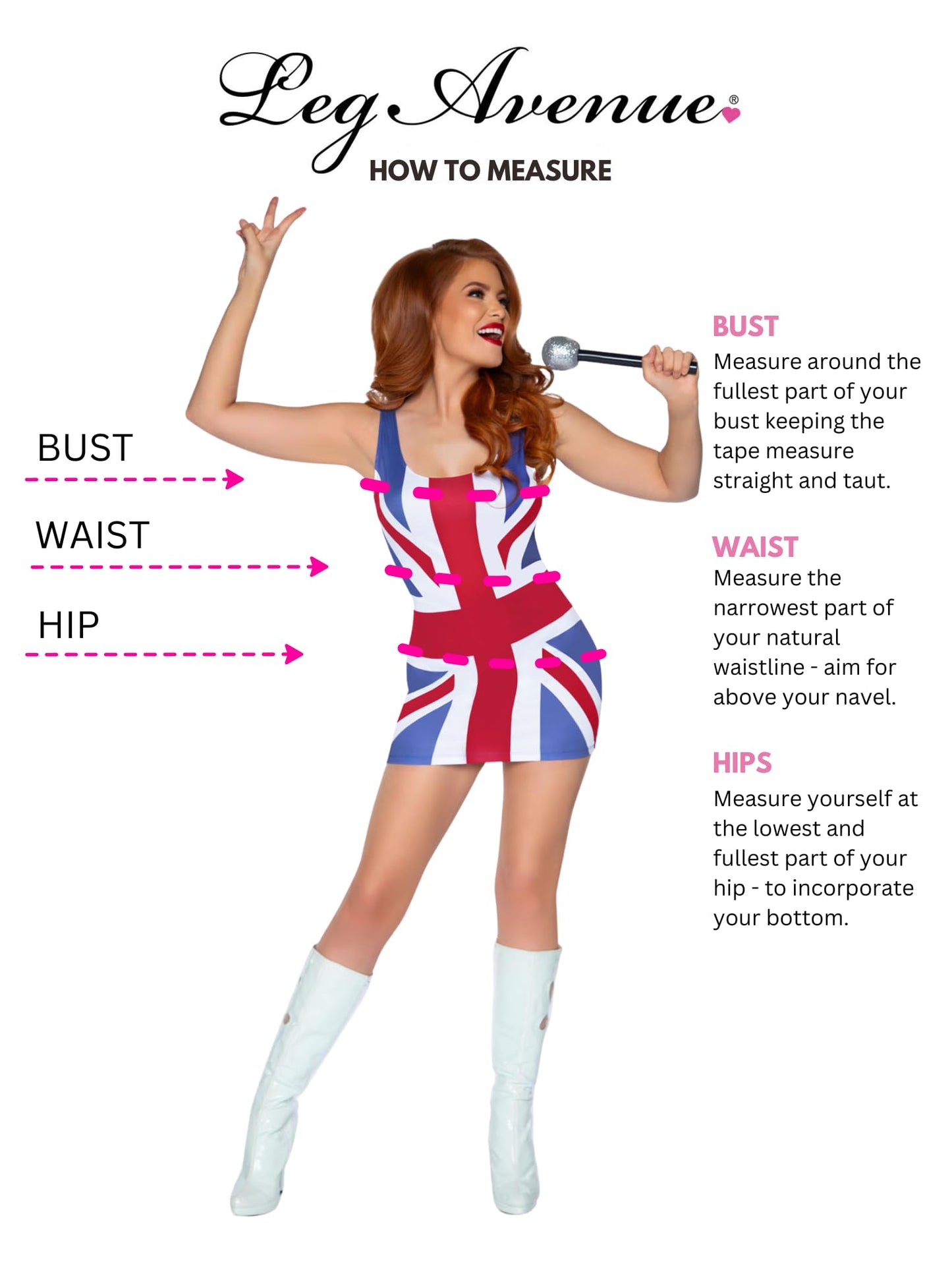 Women's British Flag Pop Singer Dress - 90s Bodycon Tank Costume
