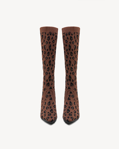 NEWBELLA Women's Suede Knee-High Boots - Sleek Design Stiletto Heel Boots for Daily Wear, Halloween, Christmas