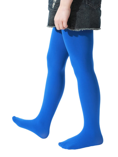 EVERSWE Girls Semi Opaque Footed Tights, Microfiber Tights
