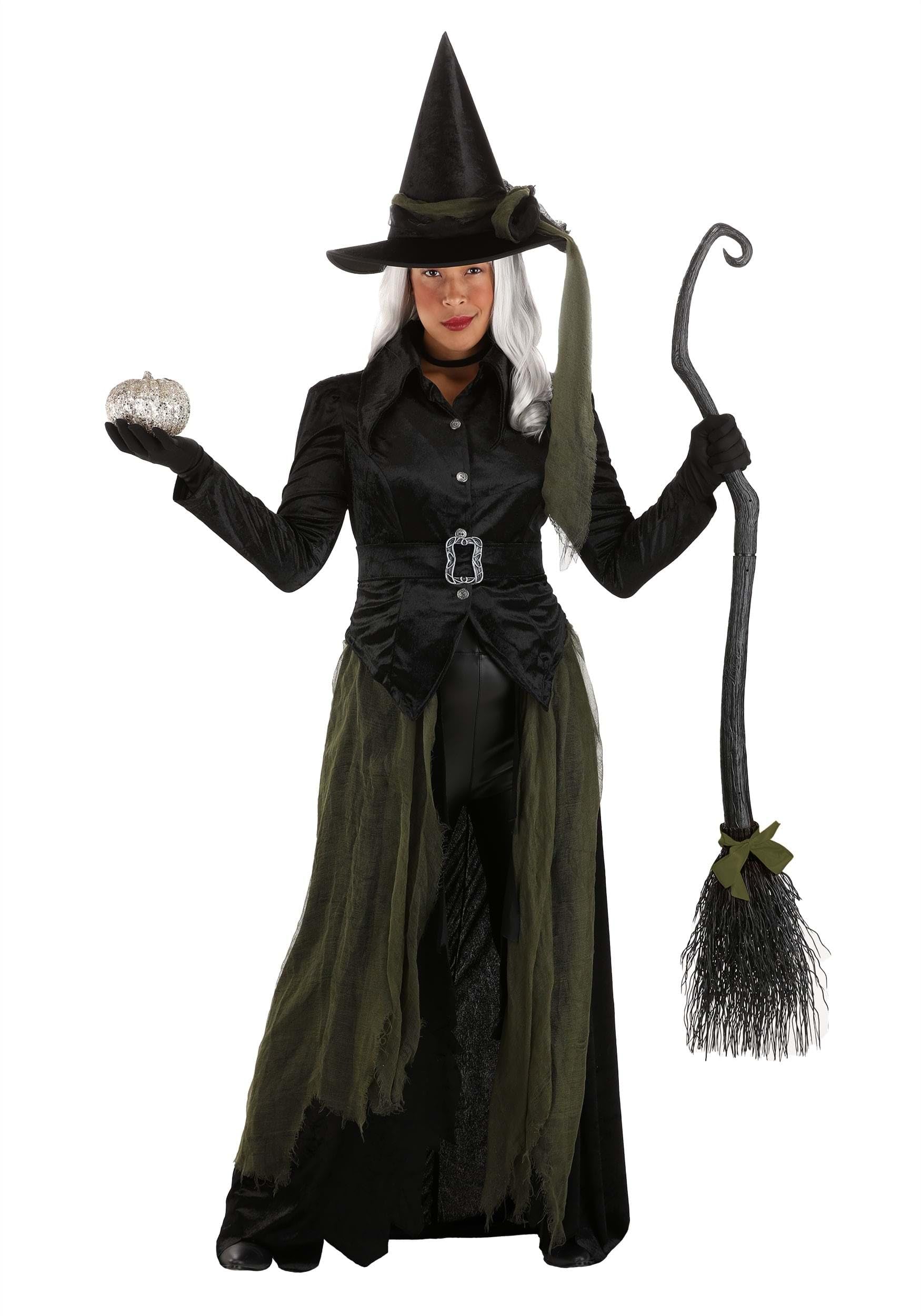 Cool Witch Costume - Women's Gothic Witch Outfit with Hat and Cape