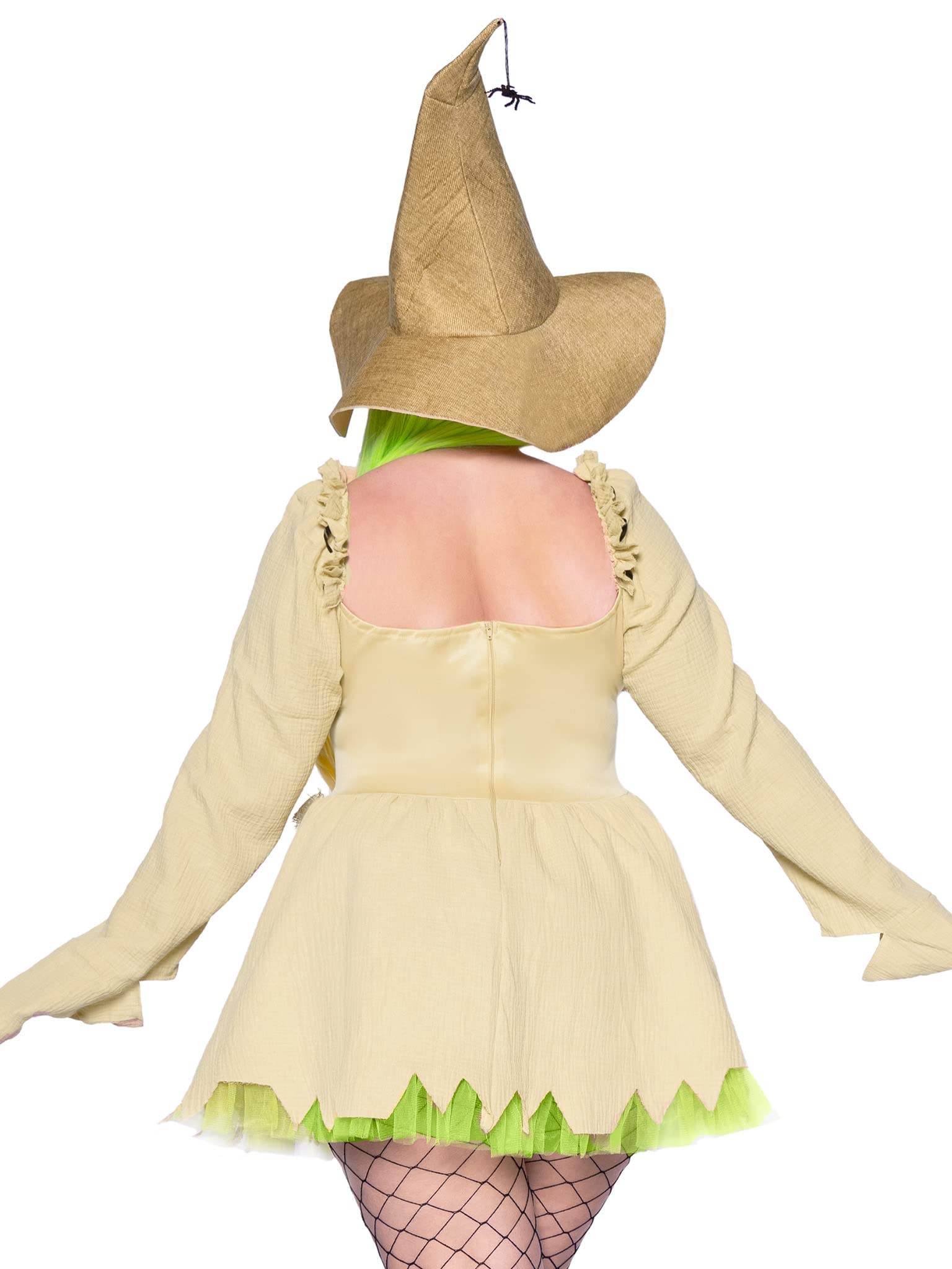 Bugged Out Baddie Costume - 3 Piece Halloween Outfit with Dress Choker Hat