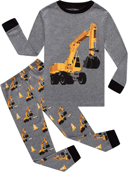 Boys Cotton Pajamas 2 Piece Set Kids Toddler Sleepwear PJs