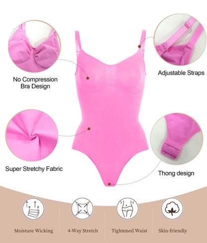 Women's Shapewear Bodysuit Tummy Control Seamless Body Shaper