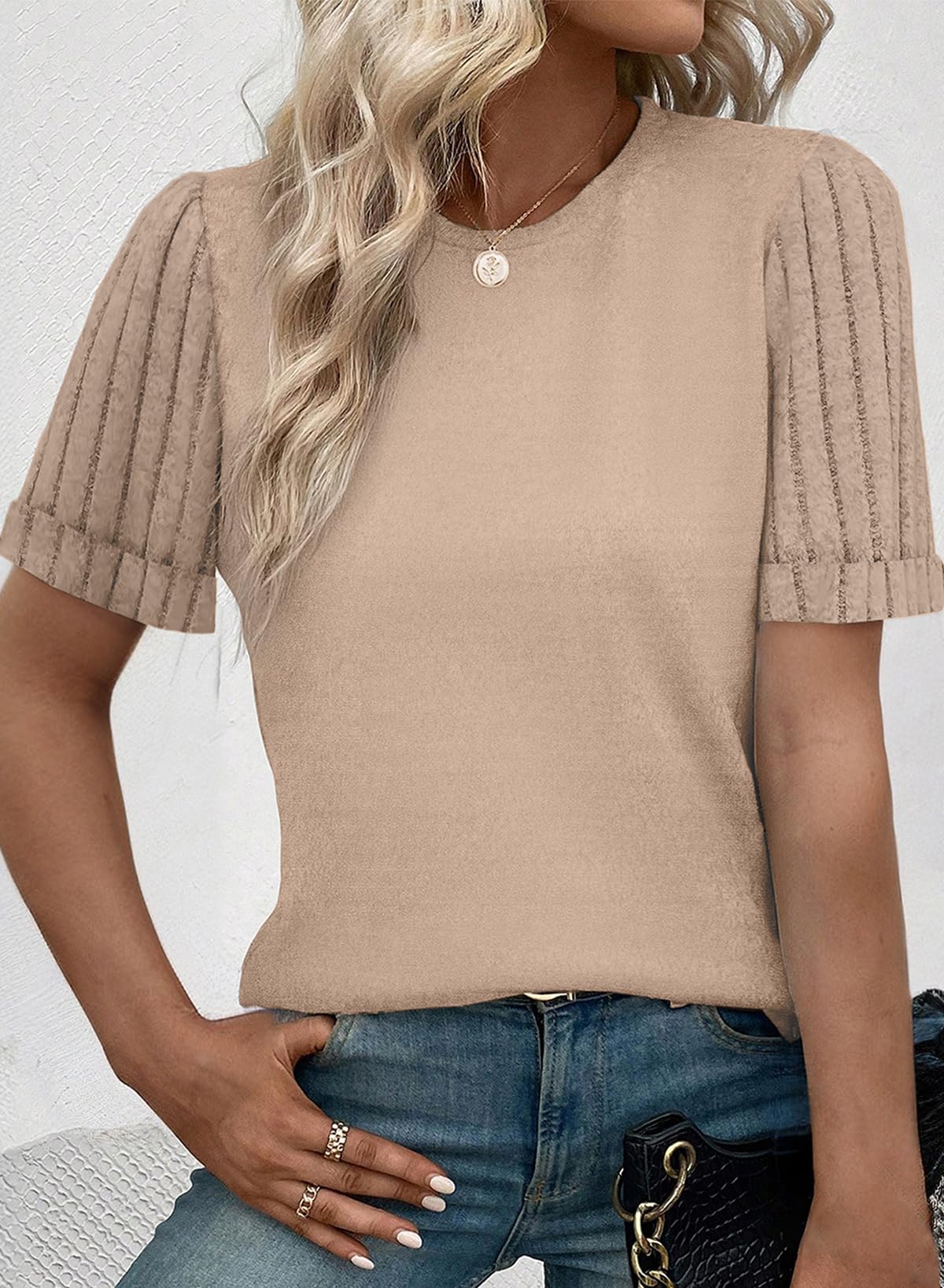 Women's Casual Short Sleeve T-Shirt Loose Fit Summer Top