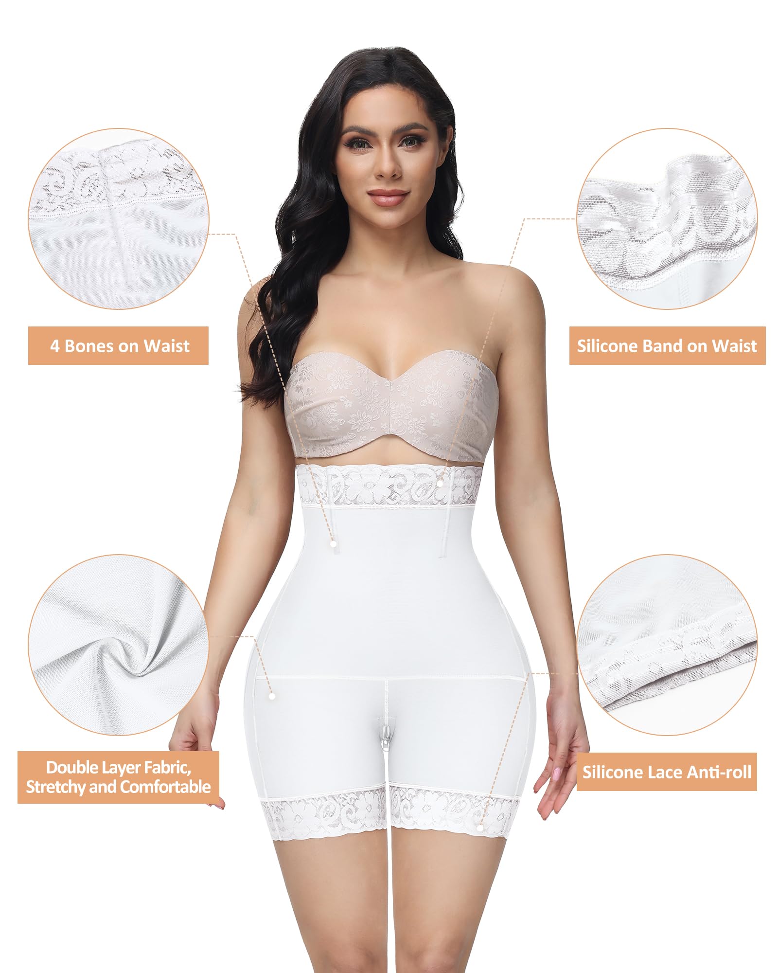 Women's Butt Lifting Shapewear Shorts - Tummy Control Compression Underwear