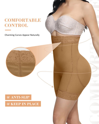 Women's Butt Lifting Shapewear Shorts - Tummy Control Compression Underwear