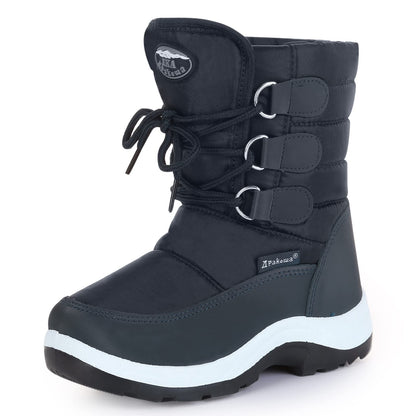 Apakowa Kids Girls Insulated Fur Winter Warm Snow Boots (Toddler/Little Kid)