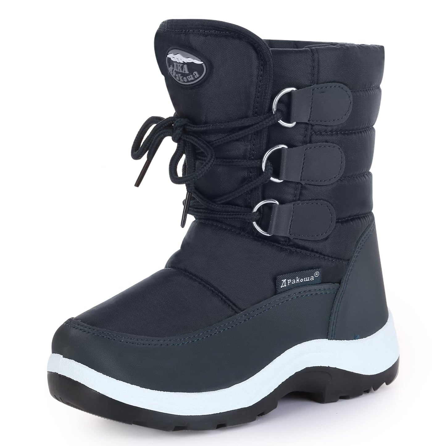 Apakowa Kids Girls Insulated Fur Winter Warm Snow Boots (Toddler/Little Kid)