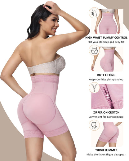 Women's Butt Lifting Shapewear Shorts - Tummy Control Compression Underwear