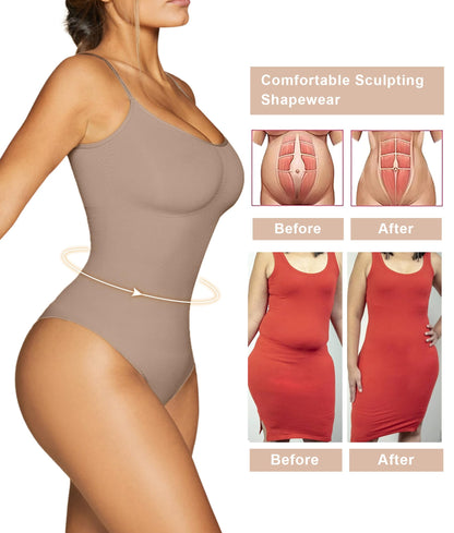 Women's Shapewear Bodysuit Tummy Control Seamless Body Shaper