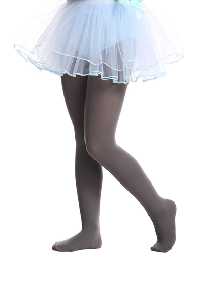 EVERSWE Girls Semi Opaque Footed Tights, Microfiber Tights