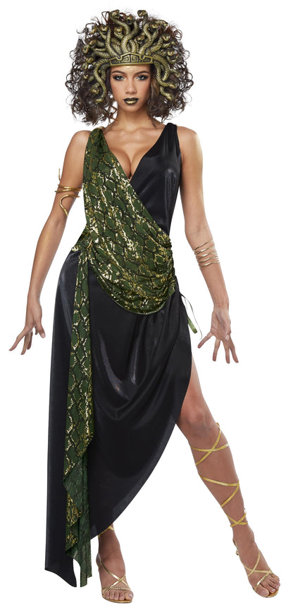 Medusa Costume - Women's Mythological Goddess Outfit with Snake Headpiece