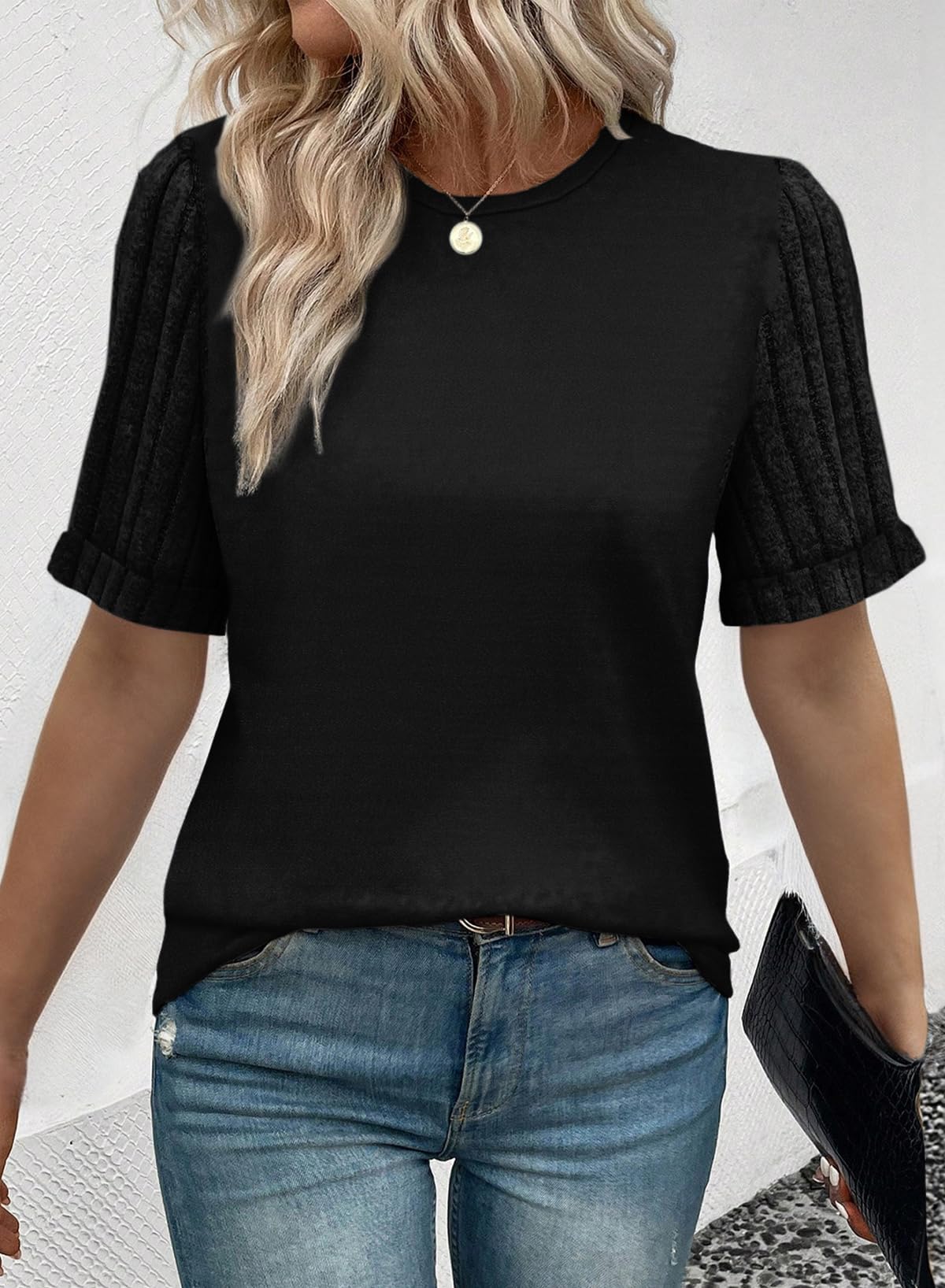 Women's Casual Short Sleeve T-Shirt Loose Fit Summer Top