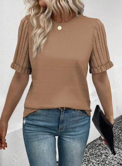 Women's Casual Short Sleeve T-Shirt Loose Fit Summer Top