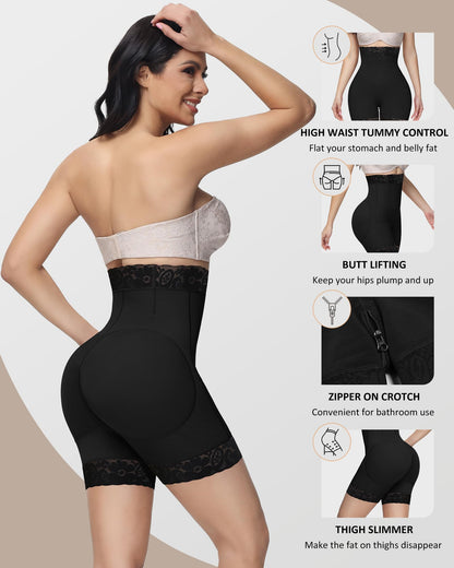 Women's Butt Lifting Shapewear Shorts - Tummy Control Compression Underwear