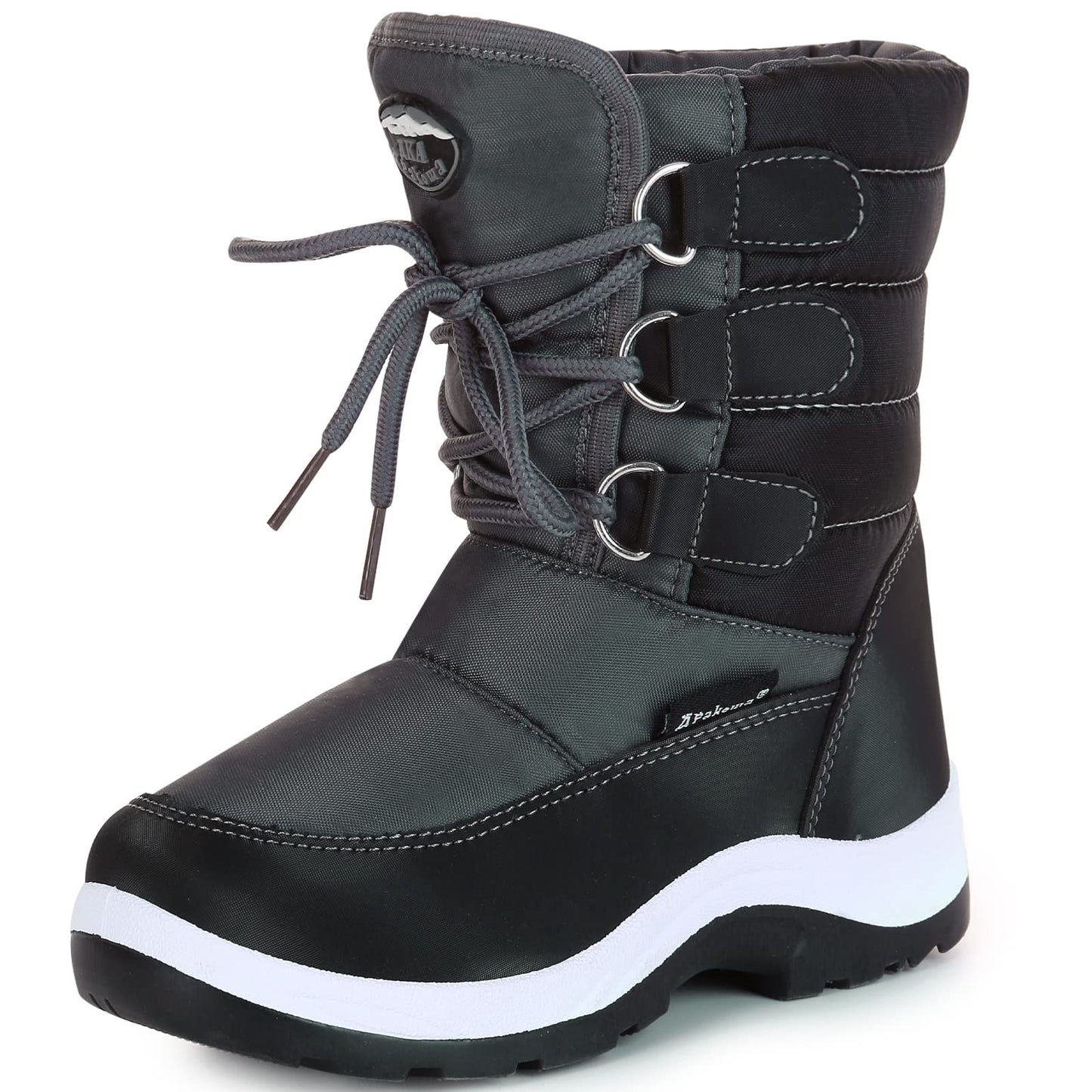 Apakowa Kids Girls Insulated Fur Winter Warm Snow Boots (Toddler/Little Kid)