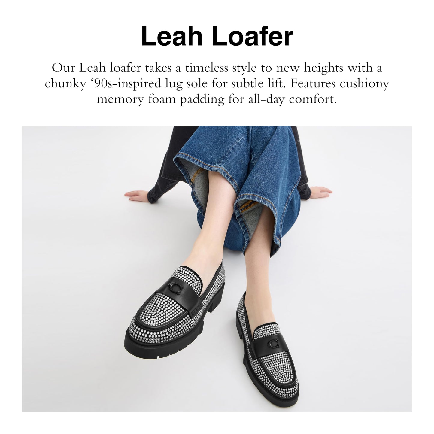 CX031 BLK 7 B Leah Crystal LFR Black 7 B