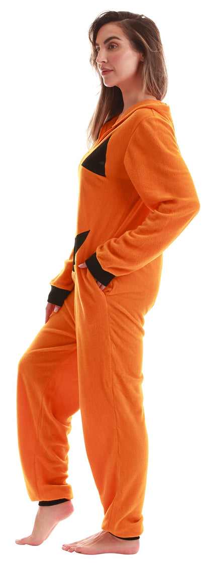 Adult Onesie Pajamas Costume - Cozy Fleece Jumpsuit for Women Men