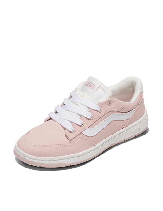 Vans Women's Ryland LS Shoe | Retro Court Sneakers with Tennis Inspired Fashion Details, Canvas Sepia Rose, 8.5