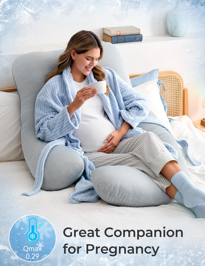 U-Shaped Full Body Pregnancy Pillow 57 Inch Maternity Support Pillow