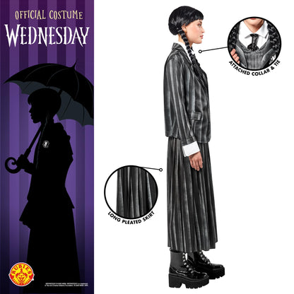 Wednesday Nevermore Academy Uniform Costume Women - Gothic School Halloween Outfit