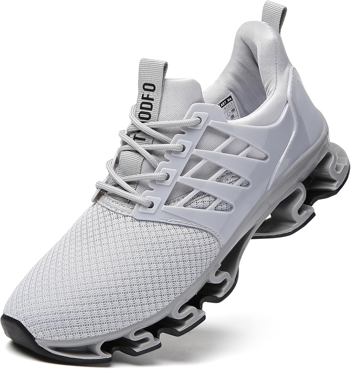 Women's Walking Shoes Breathable Mesh Sport Sneakers 8068 Light Grey