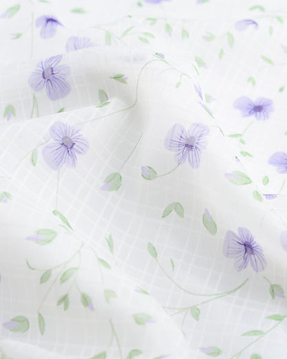 Polyester Blouses - Women's Chiffon Blouse V-Neck Puff Sleeve Summer Top for Work and Casual Wear