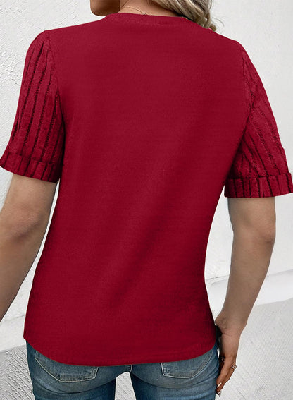 Women's Casual Short Sleeve T-Shirt Loose Fit Summer Top