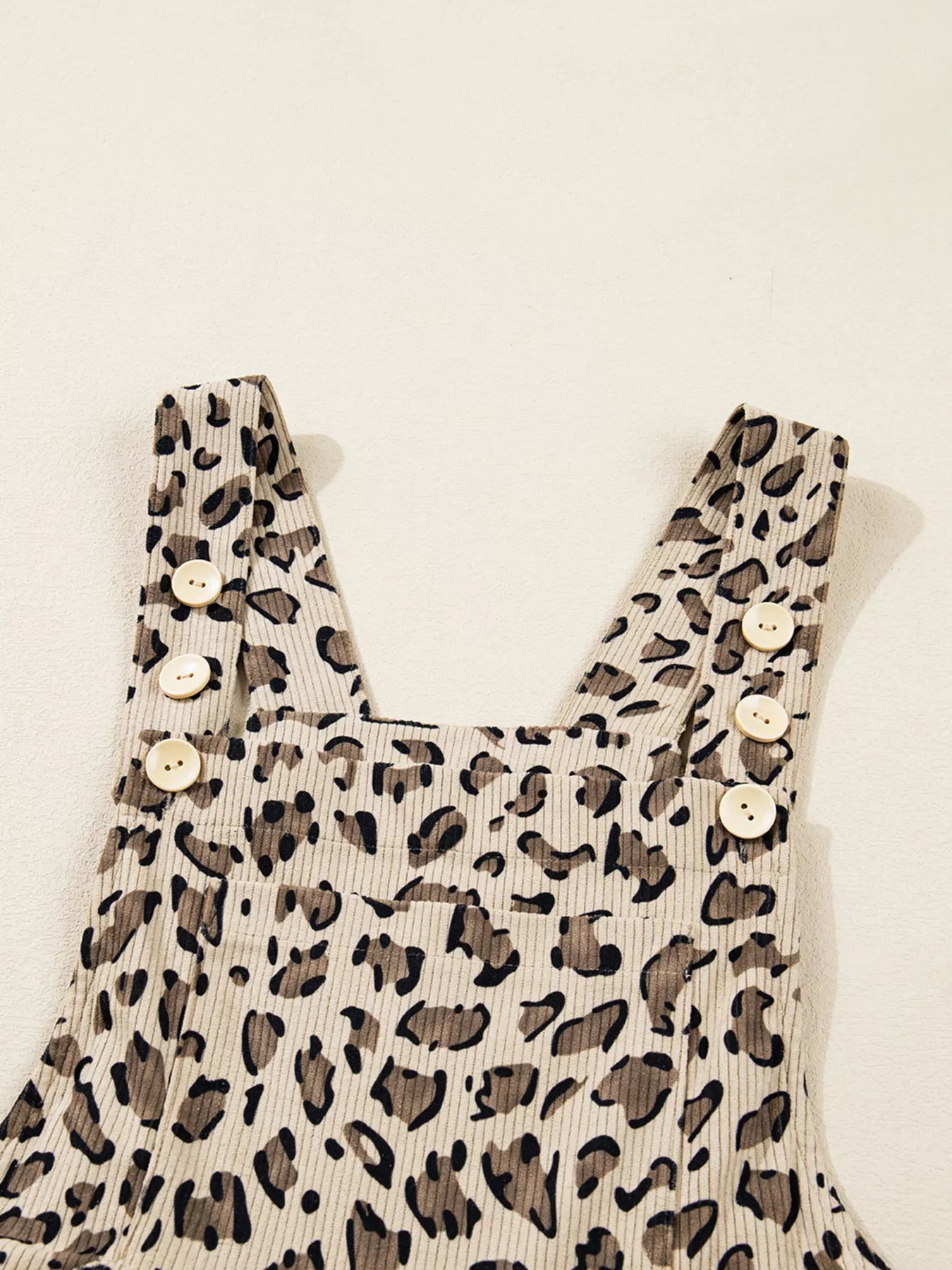 Leopard Bib Wide Leg Jumpsuit