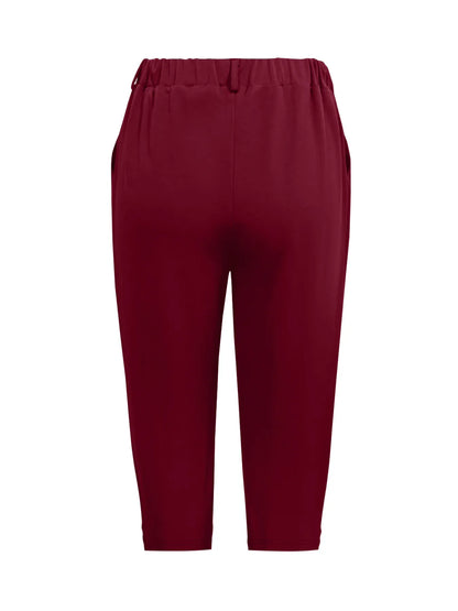 Pleated Detail Pants with Pockets