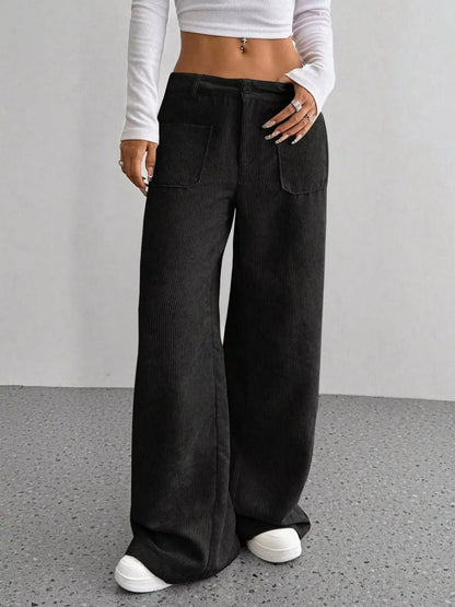 Wide Leg Corduroy Pants