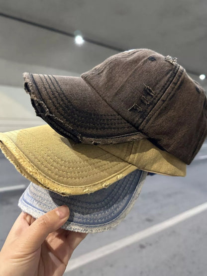 Distressed Solid Color Baseball Cap