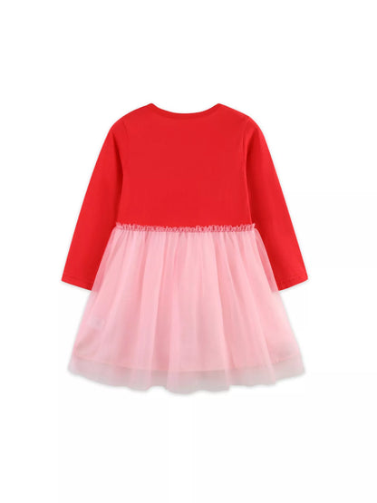 Children's Ballerina Applique Tulle Dress