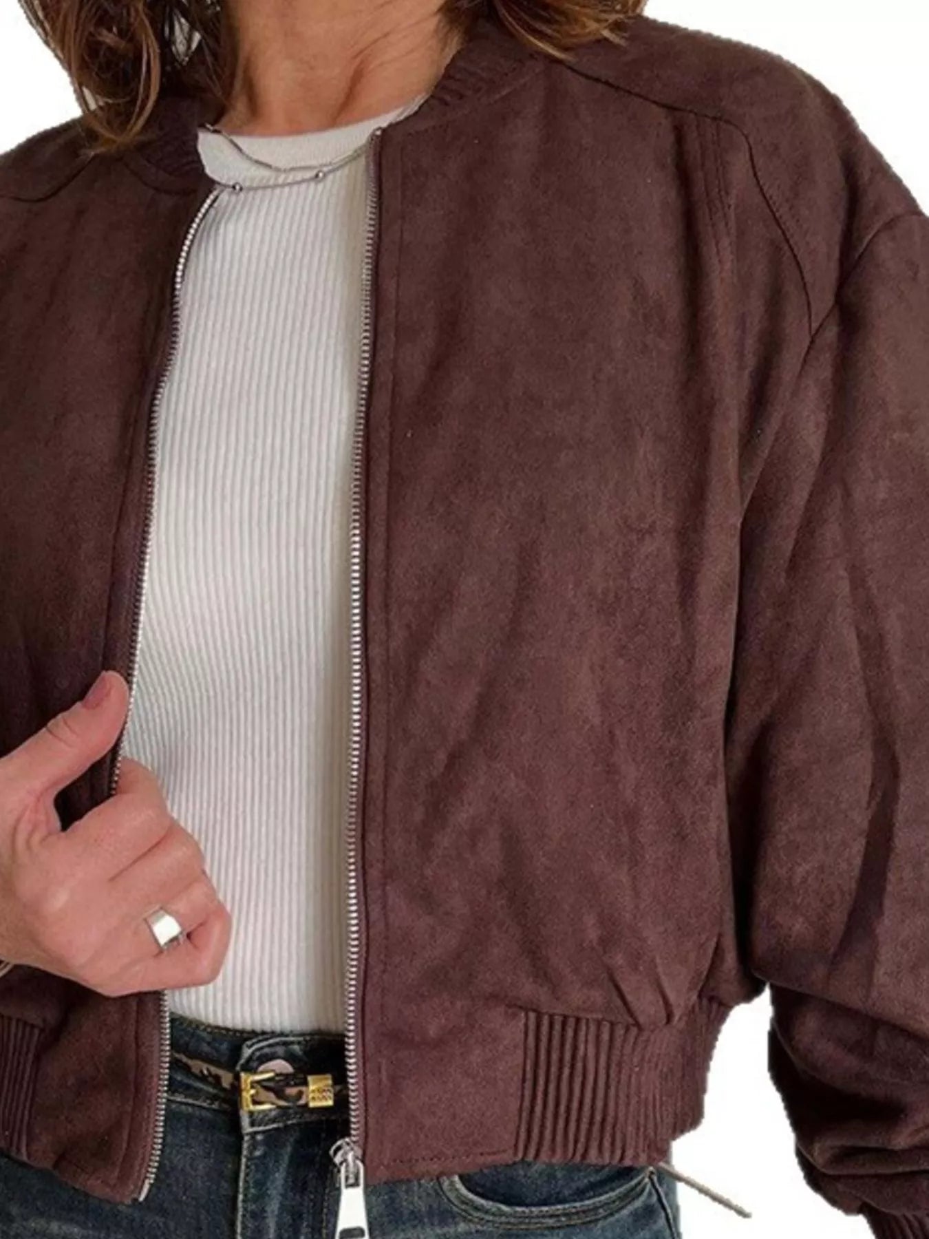 Zip Up Long Sleeve Jacket