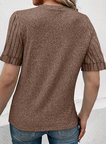 Women's Casual Short Sleeve T-Shirt Loose Fit Summer Top