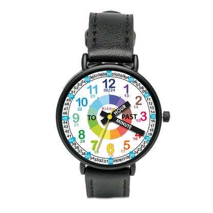 Kids Time Teacher Watch - Educational Analog Watch with Japanese Quartz Movement Ages 5-12