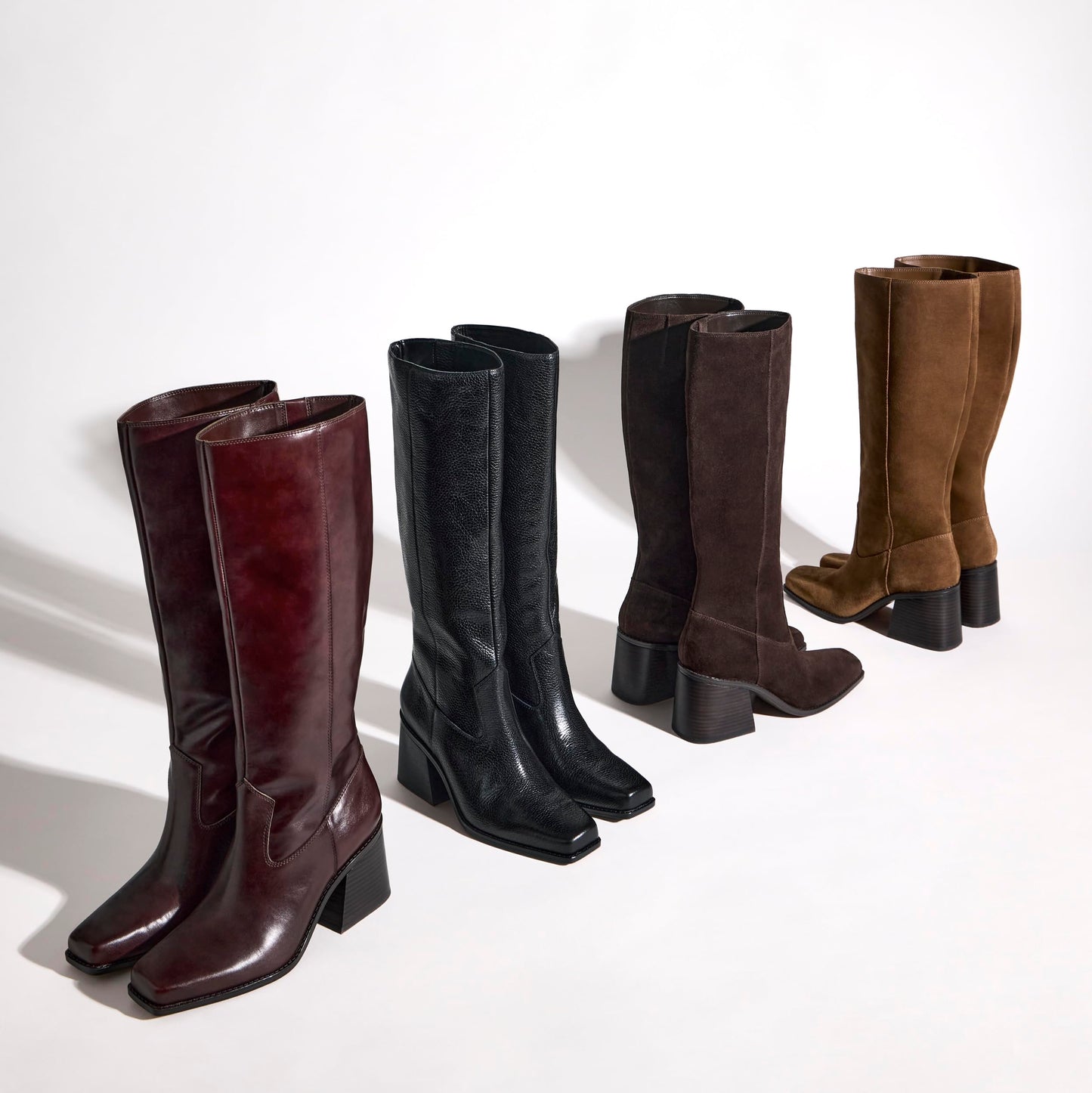 Vince Camuto Women's Sangeti Stacked Heel Knee High Boot Fashion, Dark Mahogany, 7.5