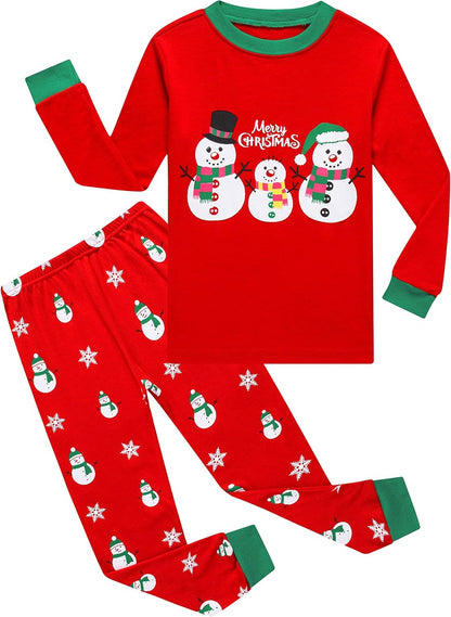 Kids Cotton Pajamas 2 Piece Set - Soft Sleepwear for Boys and Girls