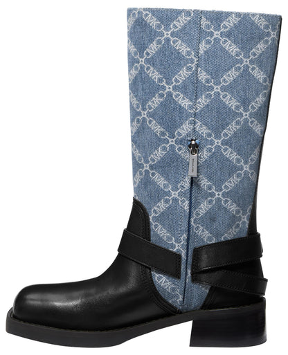 Michael Kors Women's Crosby Moto Boot, Union Wash, 7