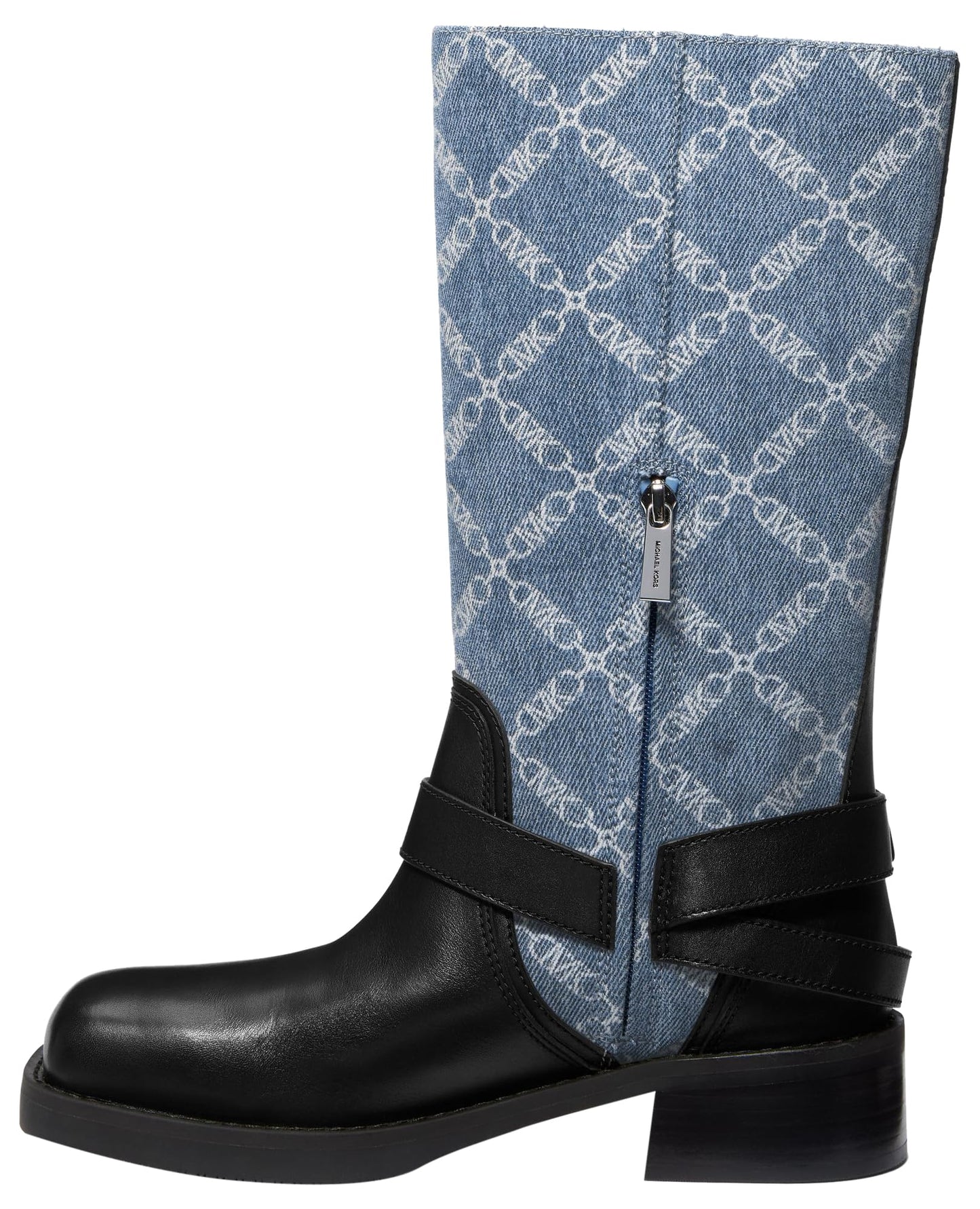 Michael Kors Women's Crosby Moto Boot, Union Wash, 7
