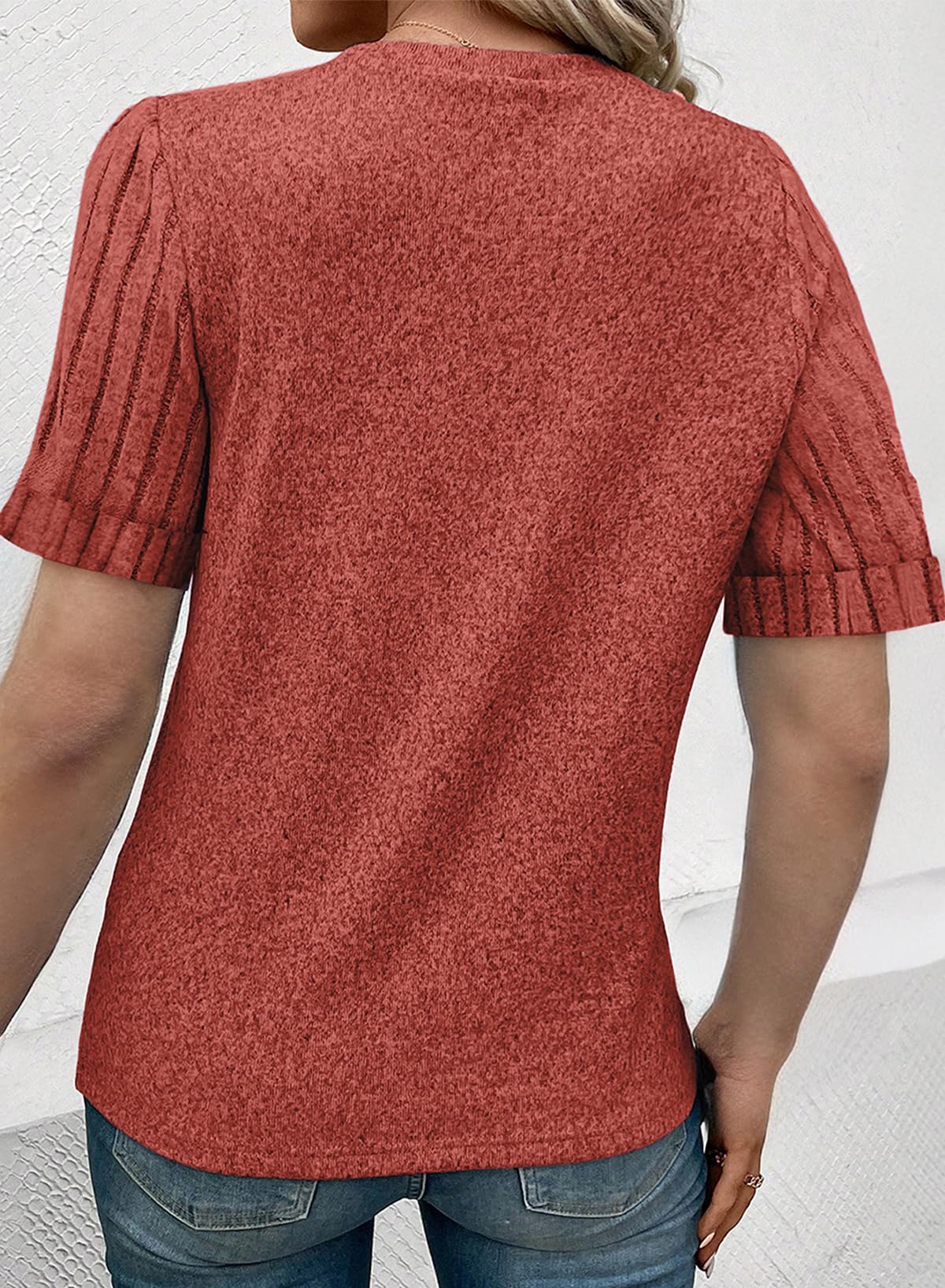 Women's Casual Short Sleeve T-Shirt Loose Fit Summer Top