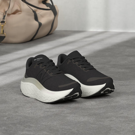 New Balance Women's Fresh Foam X Kaiha Road V1 Running Shoe, Black/Phantom/Silver Metallic, 7.5 M