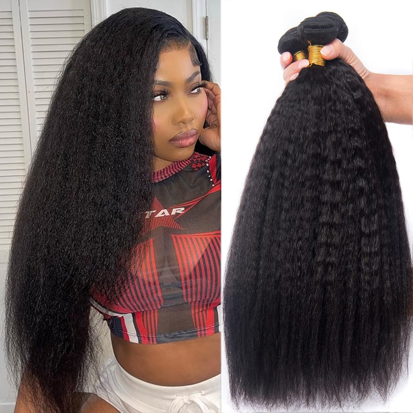 Brazilian Virgin Hair Bundles Deep Wave Human Hair Extensions Kinky Straight Bundles