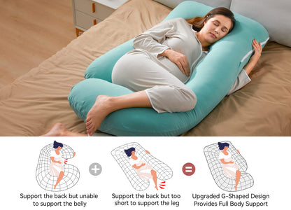 U-Shaped Full Body Pregnancy Pillow 57 Inch Maternity Support Pillow