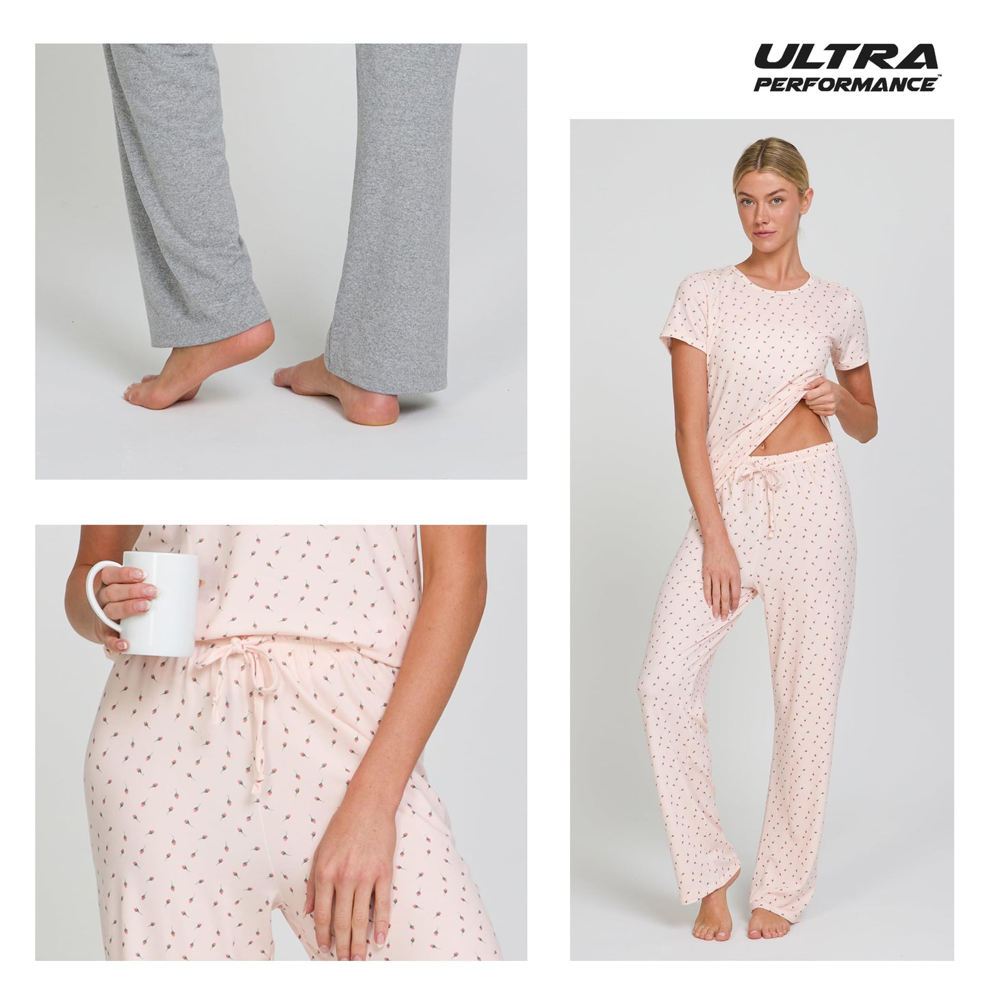 Women's Pajama Sets 2 Pack - Soft Lounge PJ Pants Set for Sleeping & Lounging