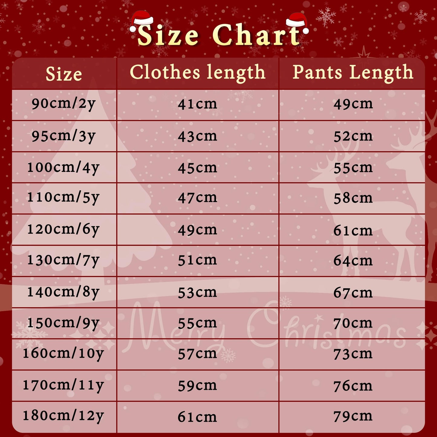 Tphon Kids Christmas Pajamas Sets Santa Claus Dinosaur Sleepwear Long Sleeve PJS Set for Boys Girls 2-12 Years